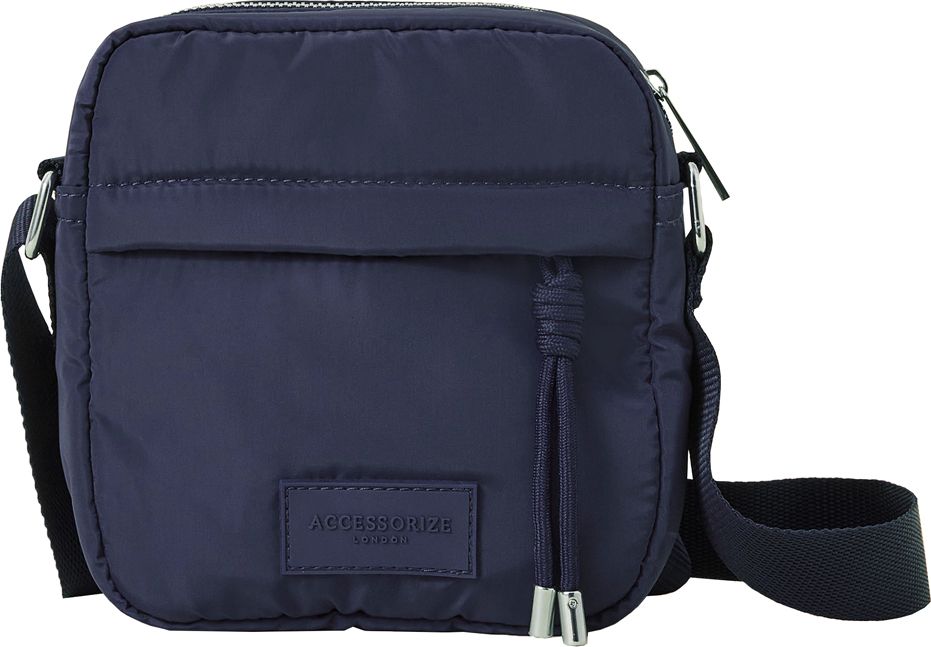 accessorize london Women's Navy Recycled nylon messenger Sling Bag Messenger Bag-picture-17
