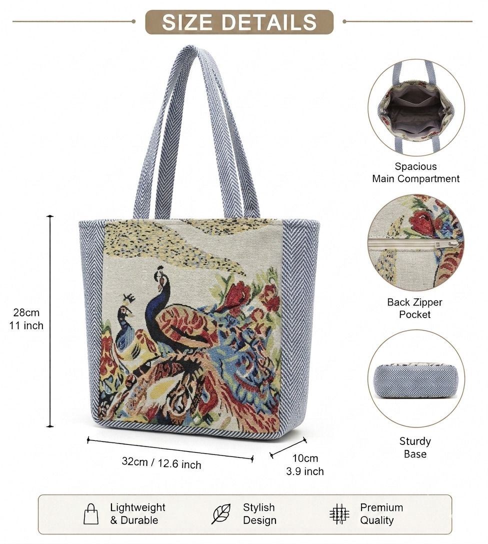 handloomravi woman side bags2 cotton Handbag peacock printed Messenger Bag-picture-17