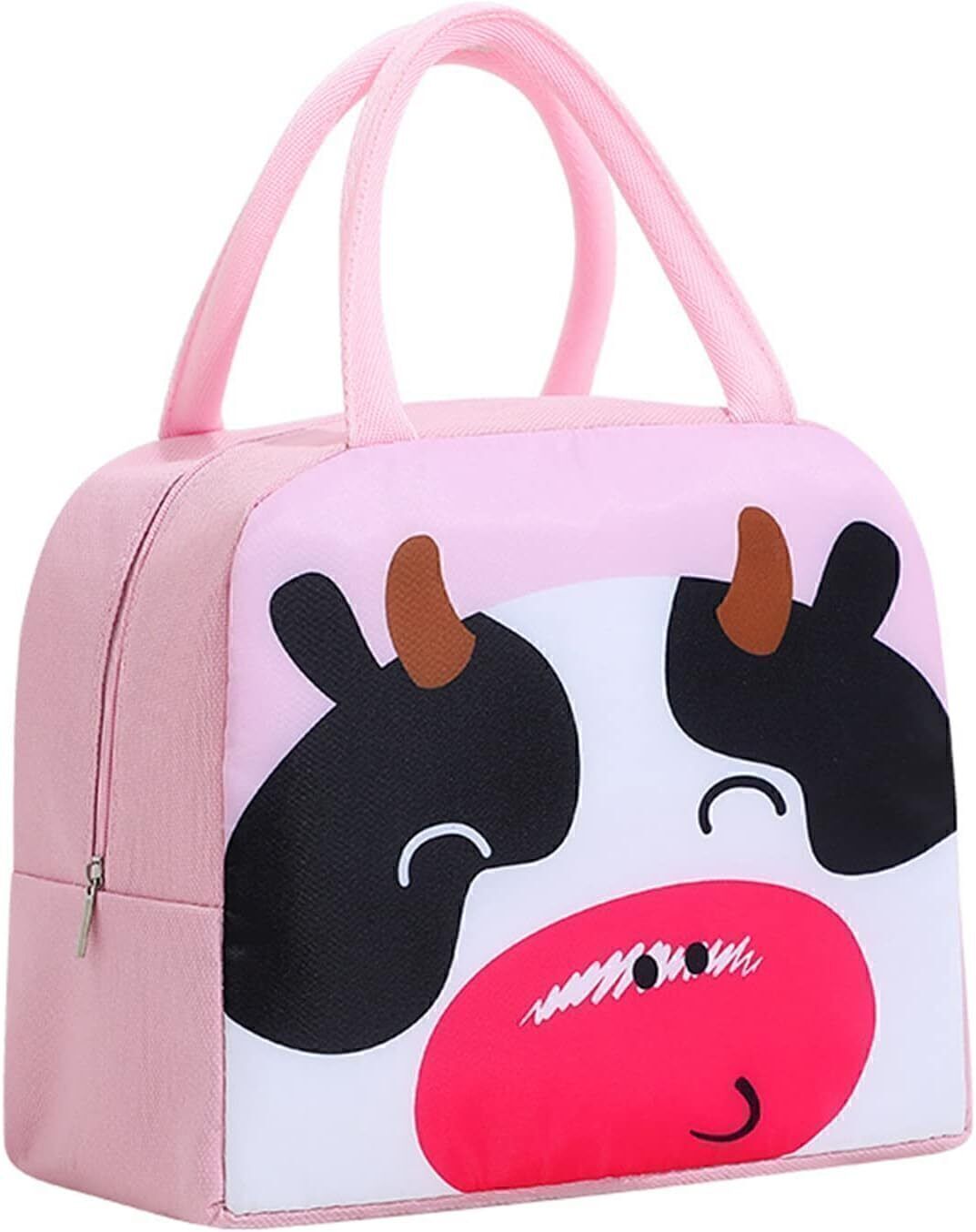 baoer Cute Lunch Bags for Women, Small Portable Cartoon Thermal Lunch Bag Waterproof Lunch Bag-picture-5