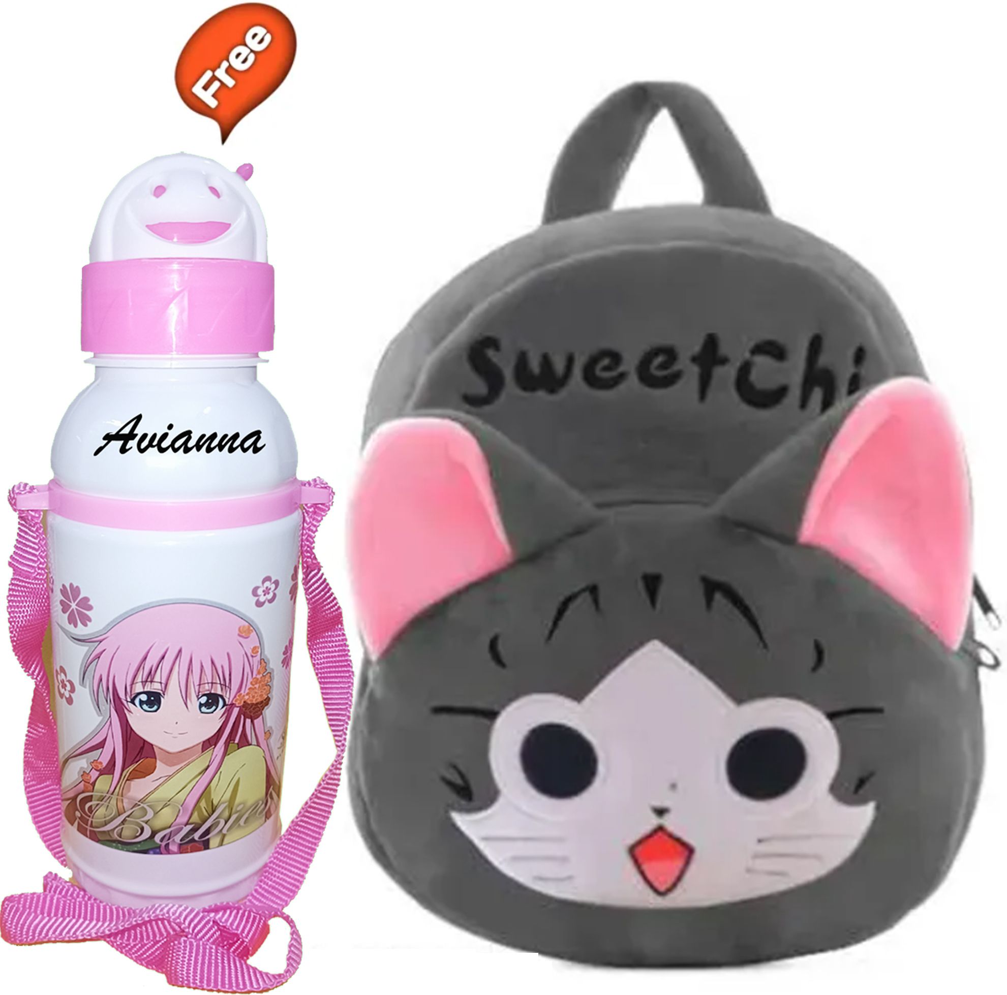 Sweetchi Kids School Backpack With Water Bottle Backpack-image-22