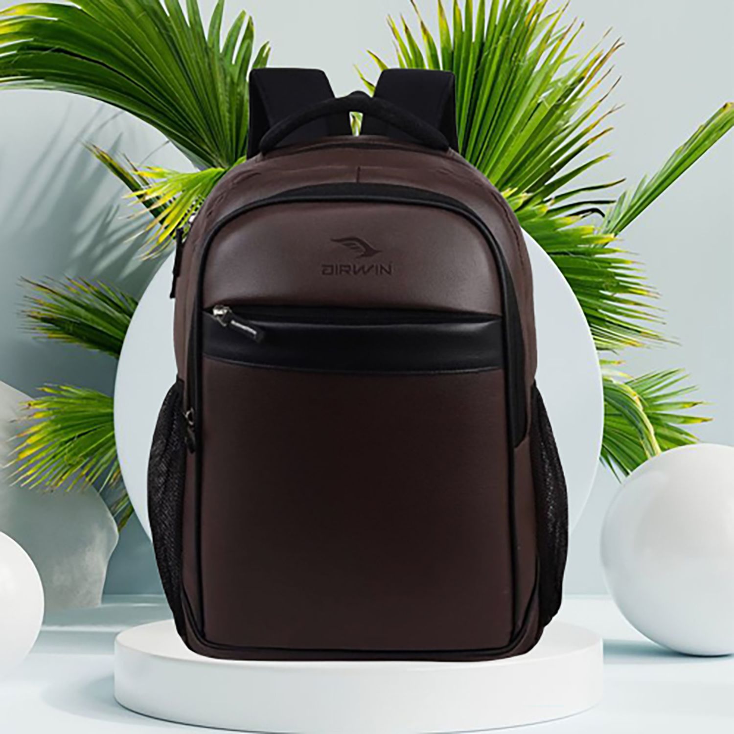 18-inch Leather School Bag | 2 Compartment Waterproof Backpack for Boys & Girls Waterproof School Bag