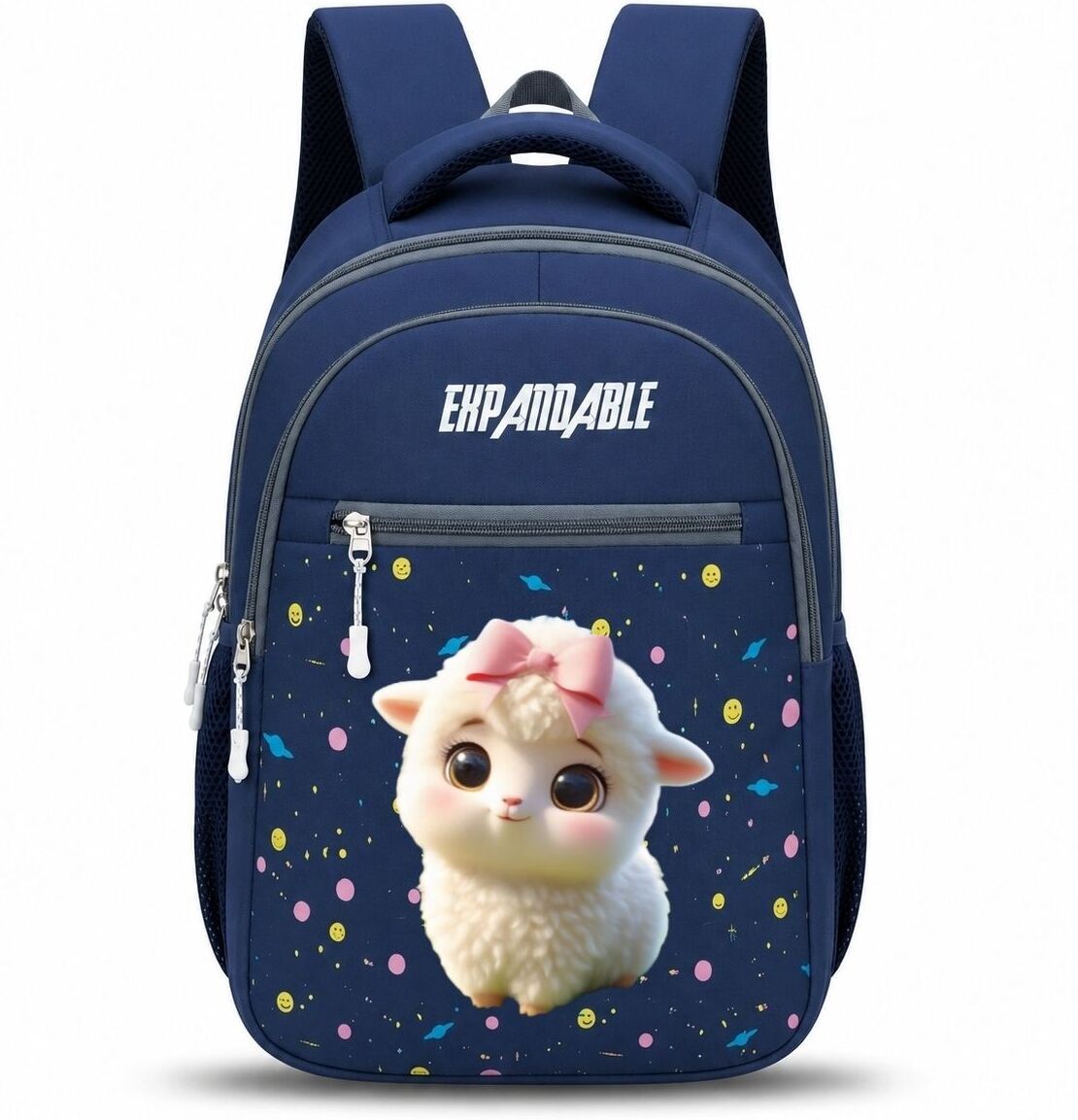 NEW_Baby Sheep Navy Blue Waterproof Backpack-image-47