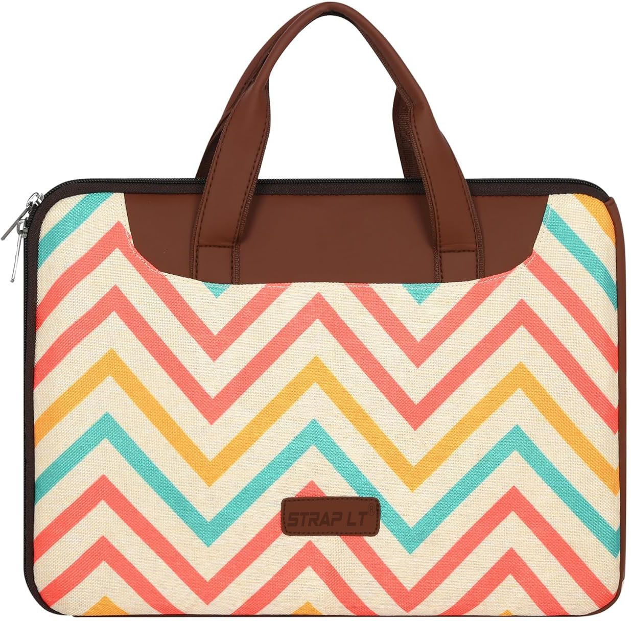 straplt Jute Handcrafted Stylish & Durable Bag For Office, College, Travel 15.6-16 inch Waterproof Laptop Sleeve/Cover-picture-29