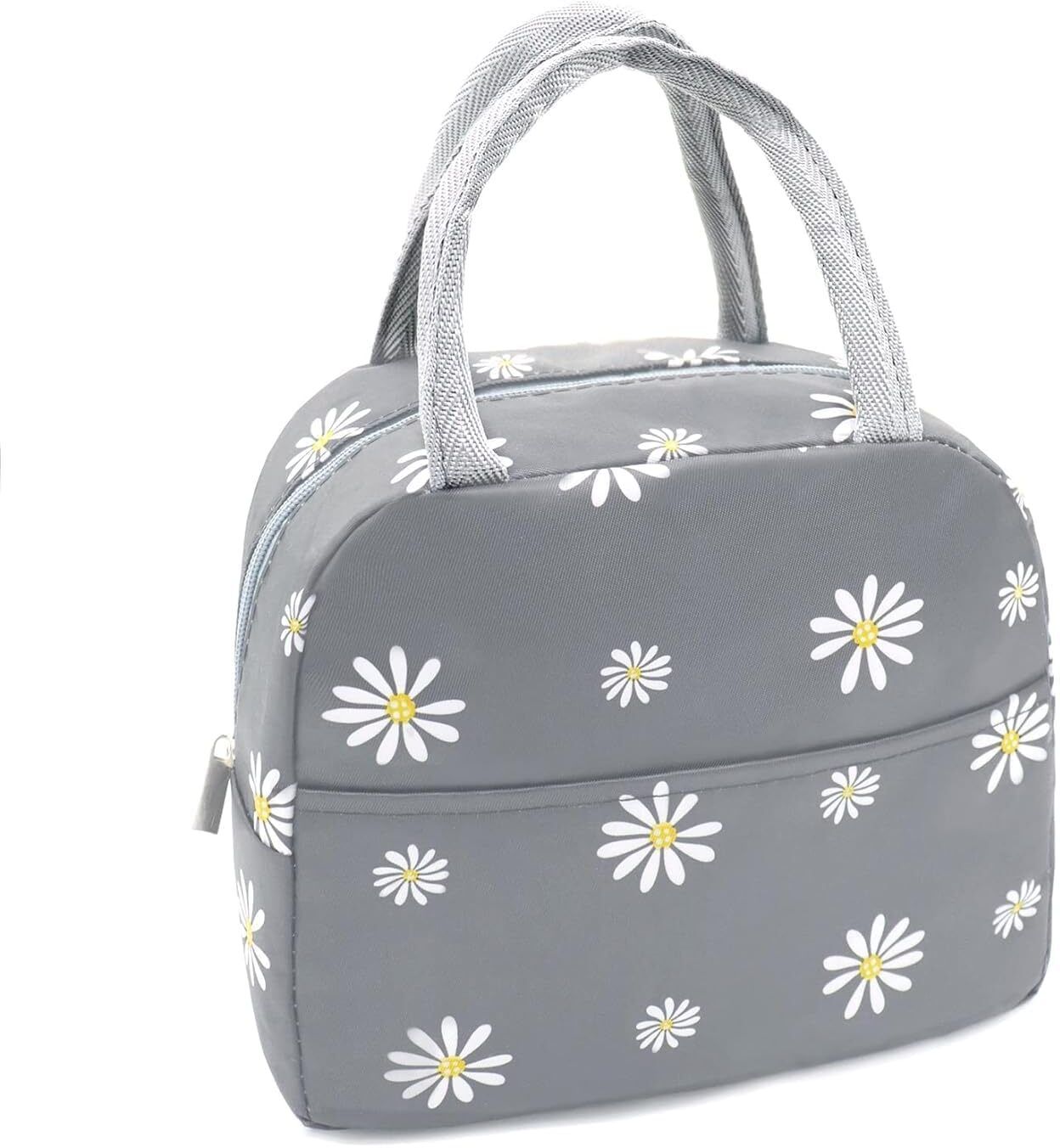 harshit enterprise Grey Flower Insulated Lunch Bag Waterproof Lunch Bag-picture-19