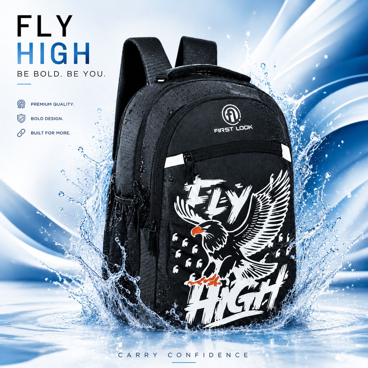 firstlook School College Travel Bag for Boys & Girls Backpack with Multiple Compartments Waterproof Backpack-picture-18