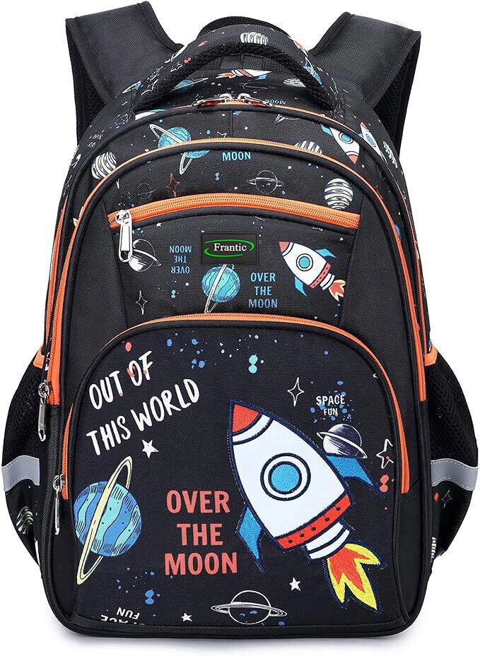 frantic Polyester Stylish Printed Kids School Bag for Daily Use Waterproof Backpack-picture-11