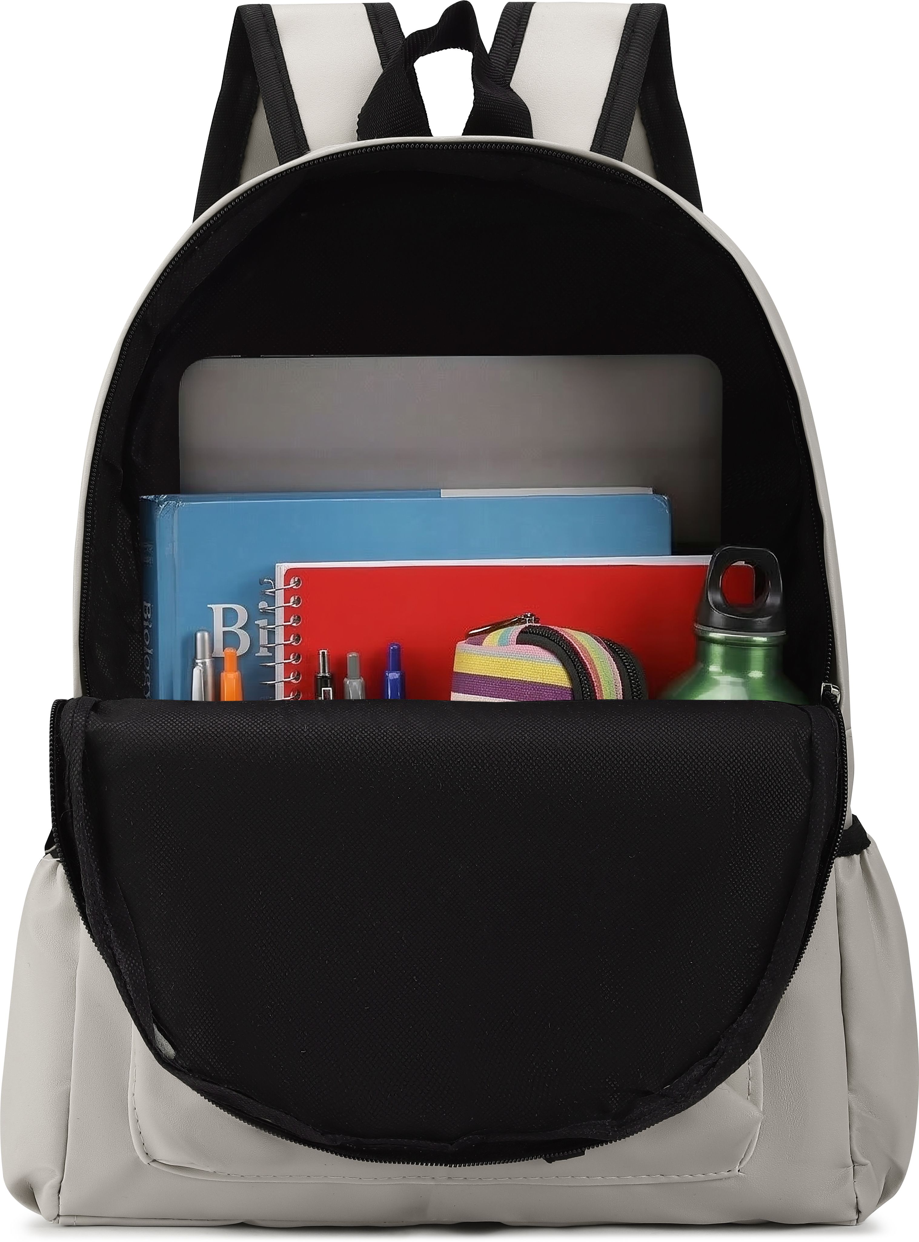 SCHOOL BAG RABIT BLACK L.GREY Waterproof Backpack-image-35