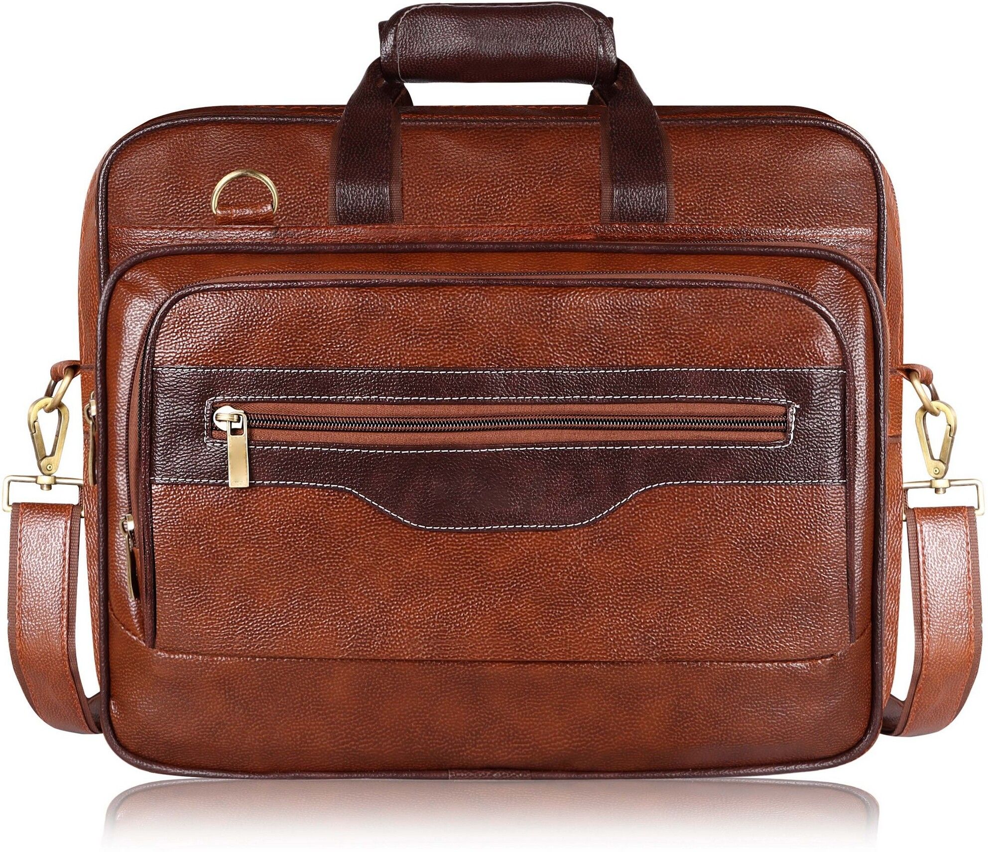 harshiva Men Orange Messenger Bag-picture-31