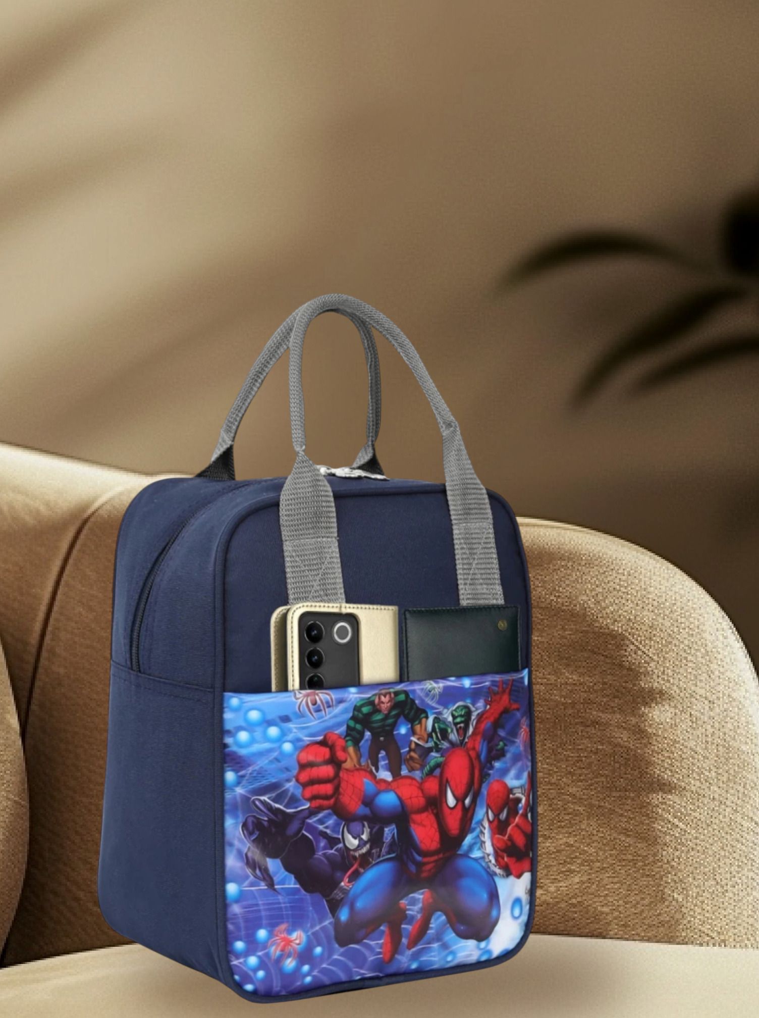 Waterproof Printed School Lunch/Tiffin Bag Waterproof Lunch Bag-image-29