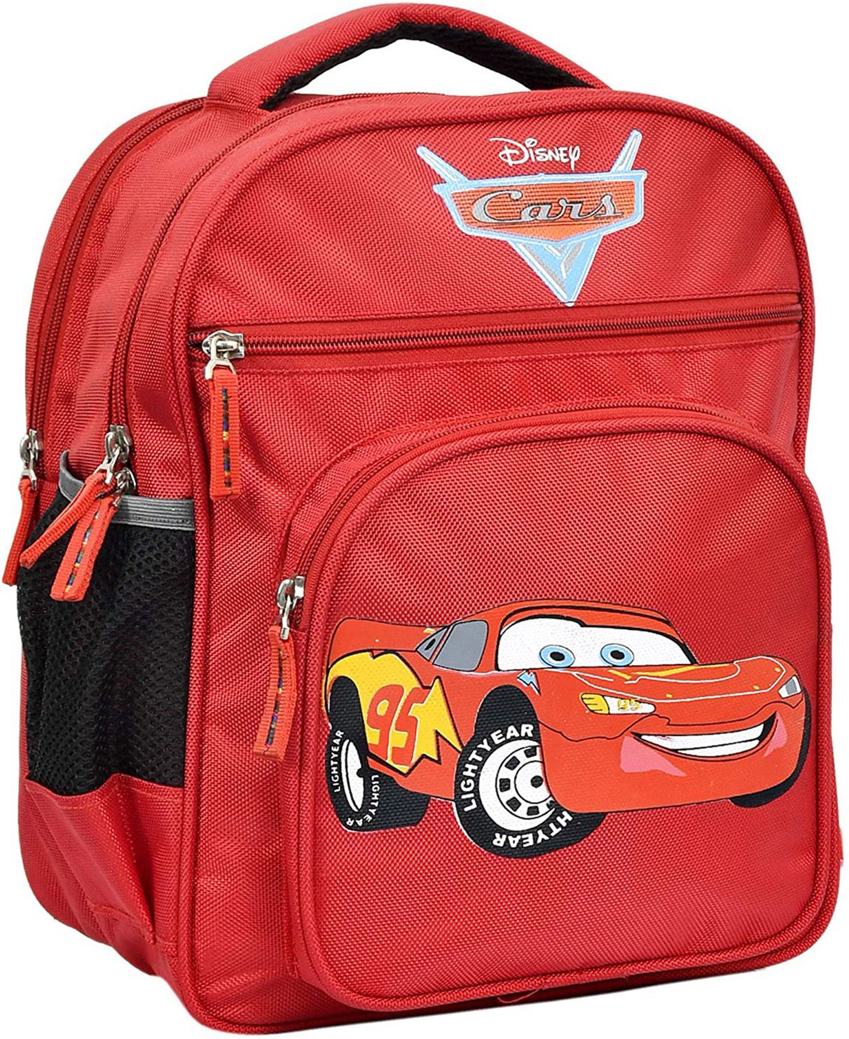 Fictional Car School Bag|Student Bookbag|4 Compartments School Bag|Red Backpack-image-2