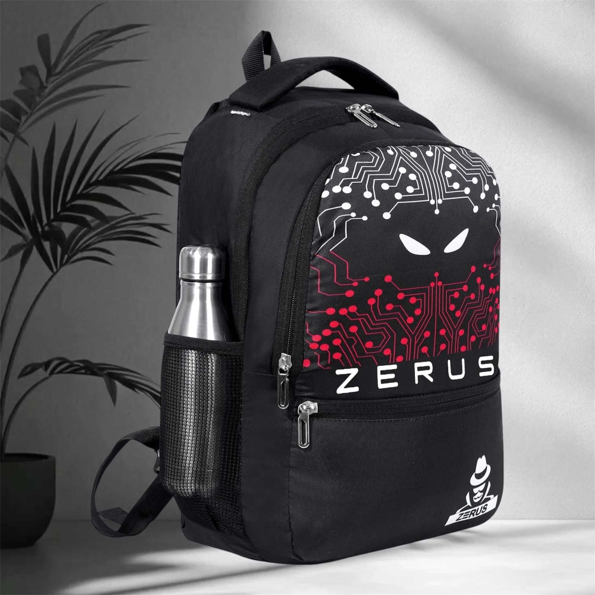 Tech Hacker Theme Laptop Backpack for College Boys & Girls | Travel Ready Waterproof Backpack-image-39