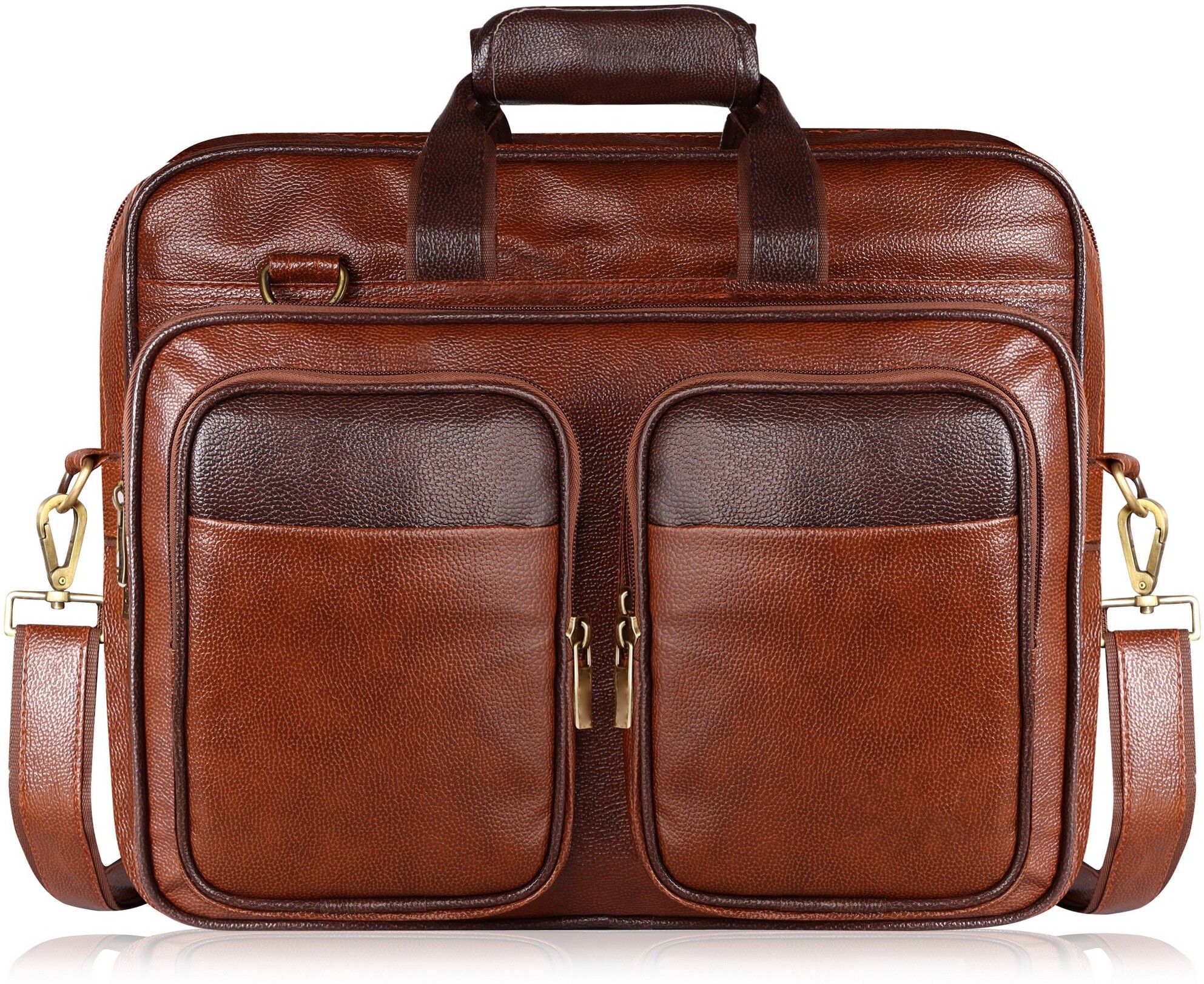 Men Orange Messenger Bag-image-1