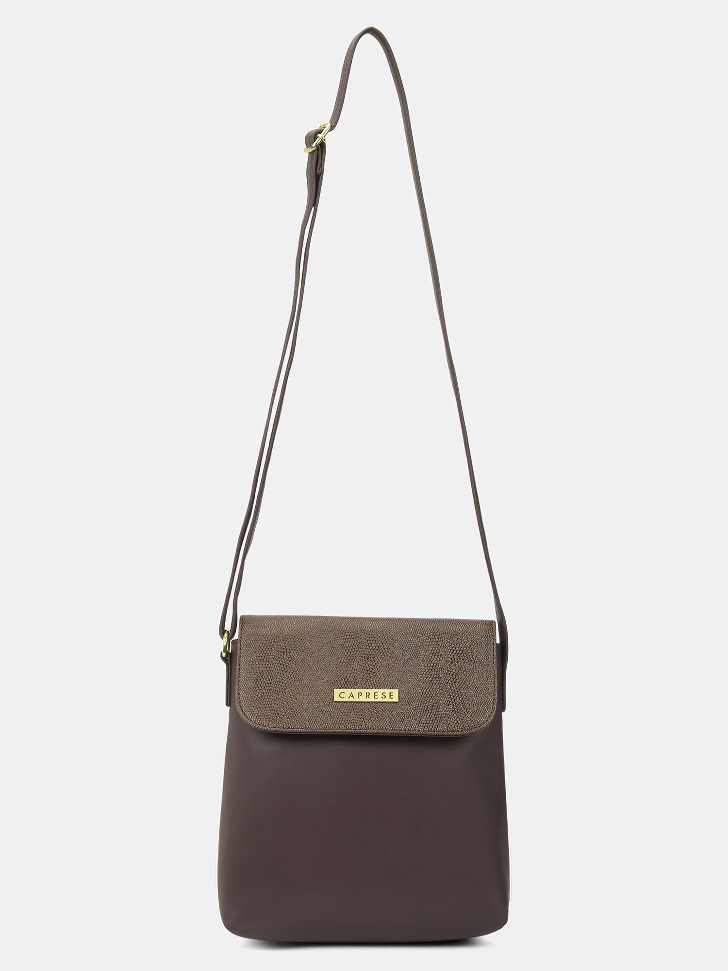 Fergi Crossbody Large Chocolate Brown Bag for Women Sling Bag-image-42