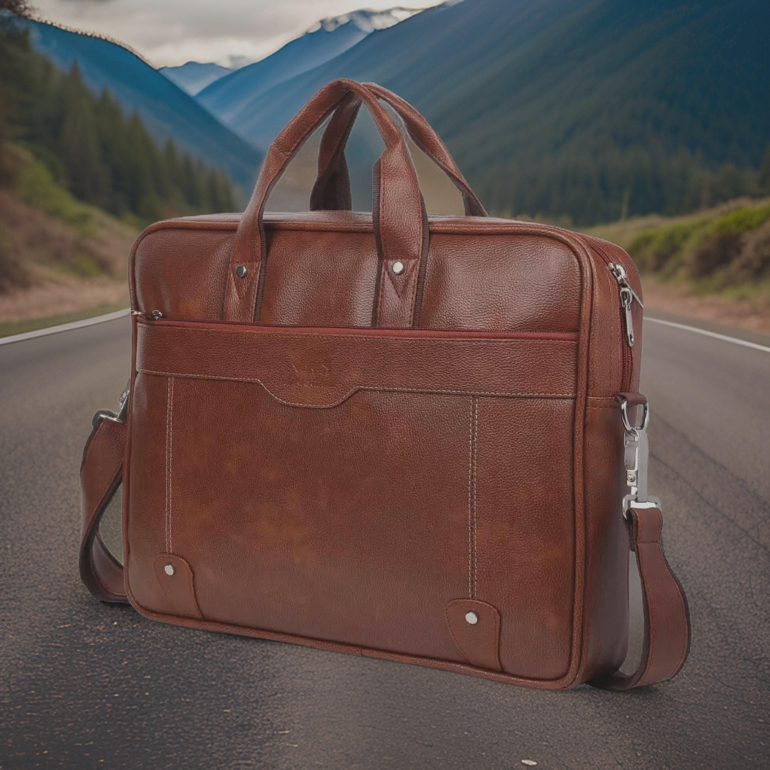 house of common Men & Women Tan Messenger Bag-picture-15