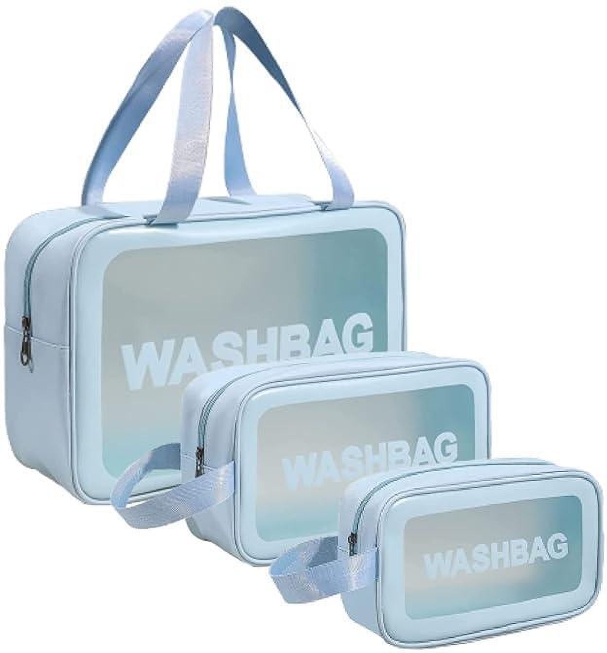 dwiorastore Travel Makeup Pouch Set of 3, Cosmetic & Toiletry Organizer Wash Bag with Handle Waterproof Backpack-picture-14
