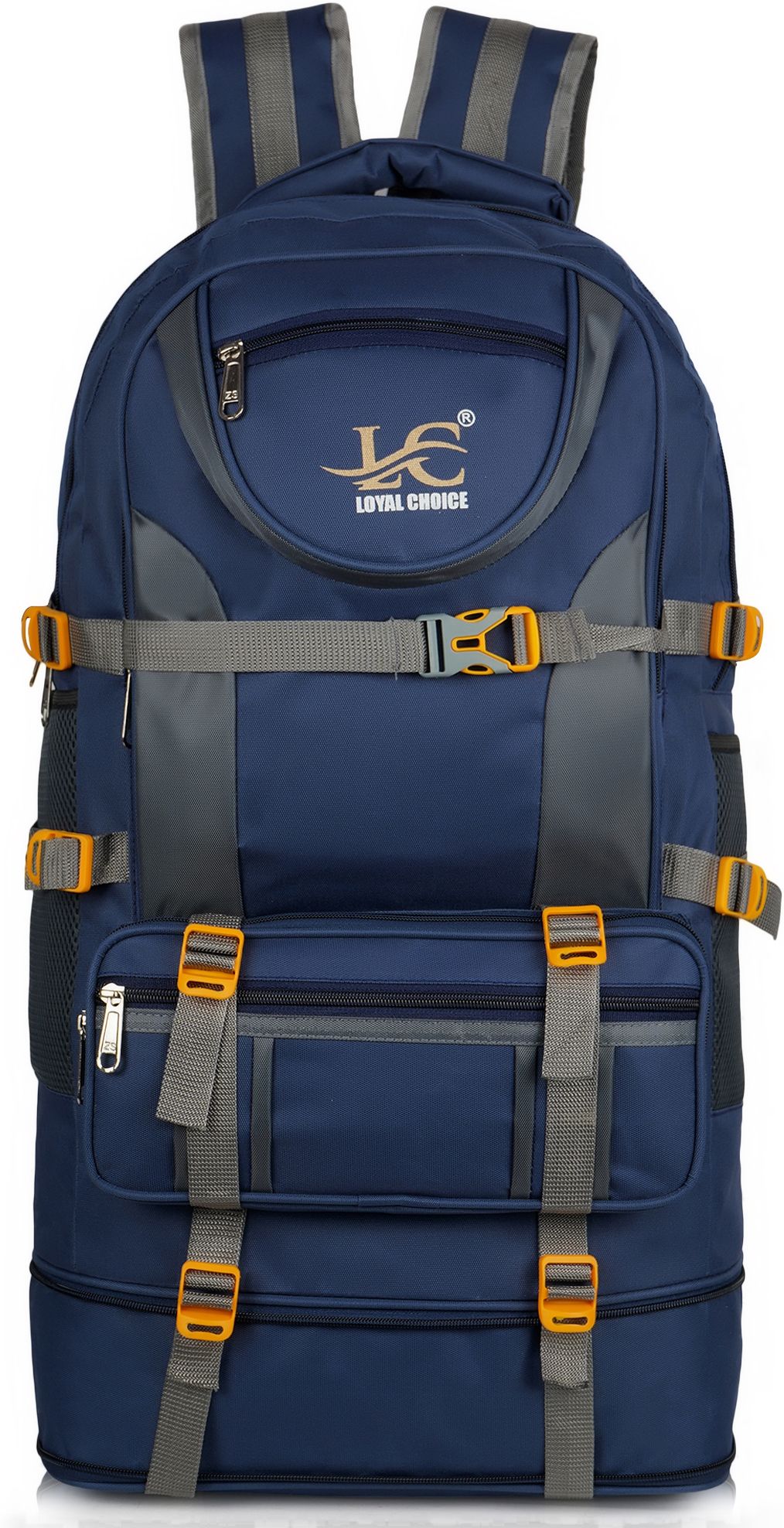 loyal choice Travel for Outdoor Sport HikiIng bag Waterproof Backpack (Grey, 75 L) Rucksack - 75 L-picture-13