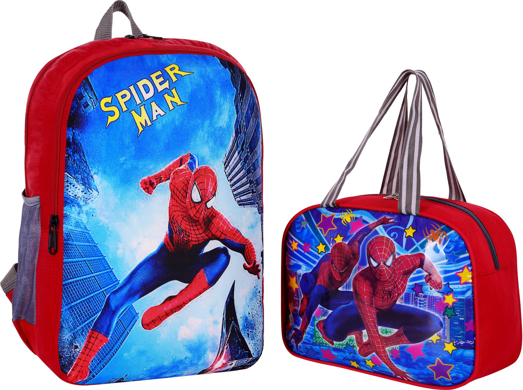 spiderman 40cm Kids School Bag For nursery Lkg ukg 1st Boys/Girls with LunchBag Waterproof School Bag-image-30