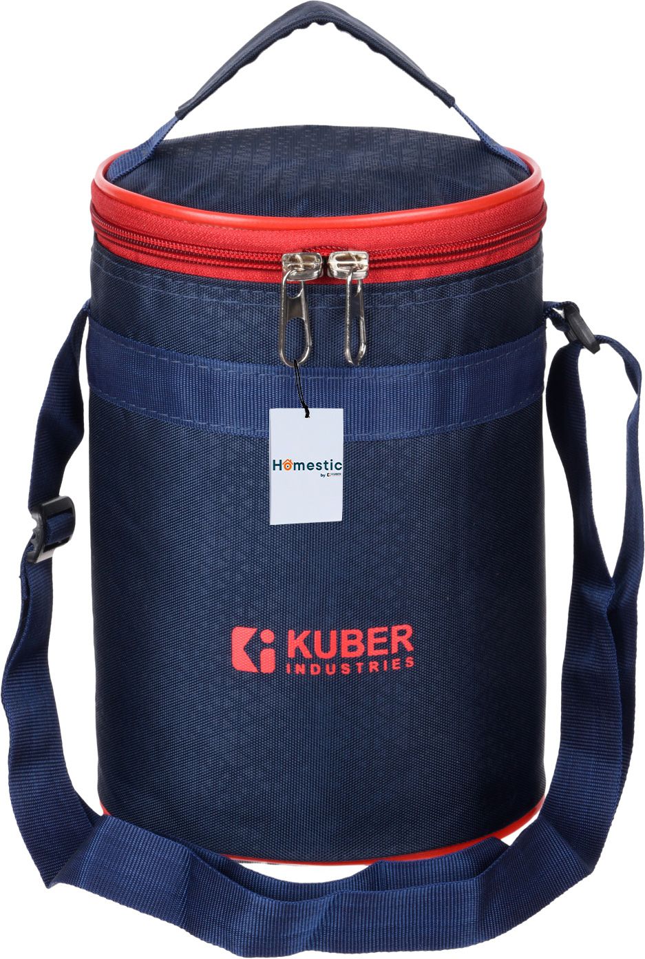 Check Lunch Bag for Office|Lunch Bag Adults with Handle|Navy Blue Lunch Bag-image-41