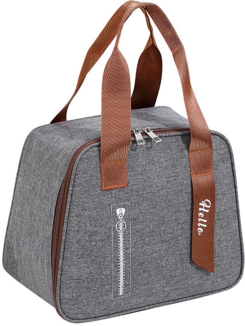 Lunch Box Bag for Kids,Boy,girl,men and Women Lunch Bag (Grey, 7 L) Waterproof Lunch Bag-image-18