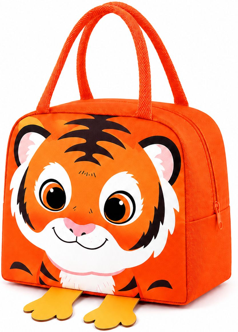 Kids Insulated Lunch Bag for Boys & Girls | Cute Tiger Design Lunch Box Bag Lunch Bag-image-40