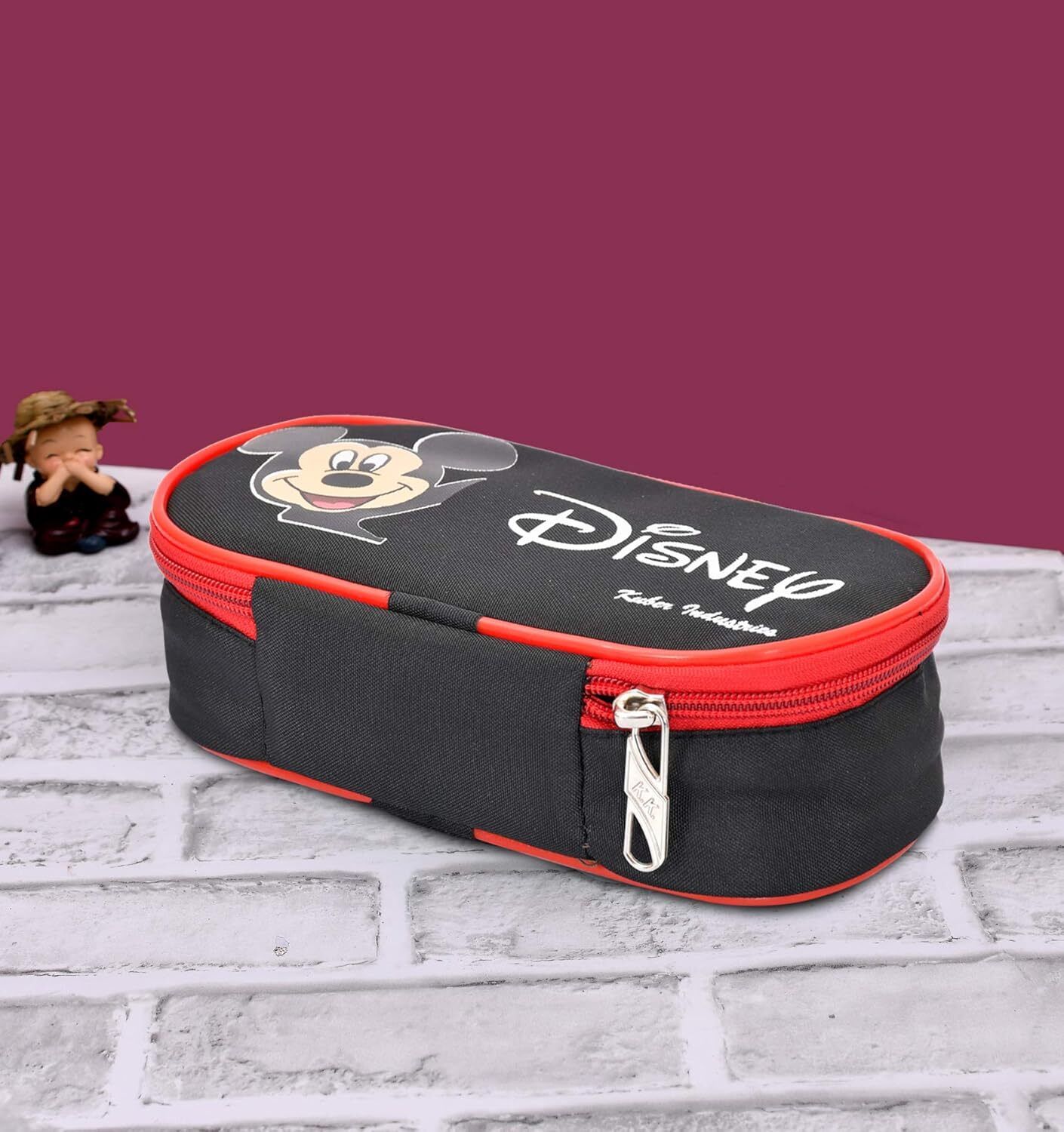 Print Rexene Lunch Box Cover (Black)-KUBMART11691 Lunch Bag-image-20