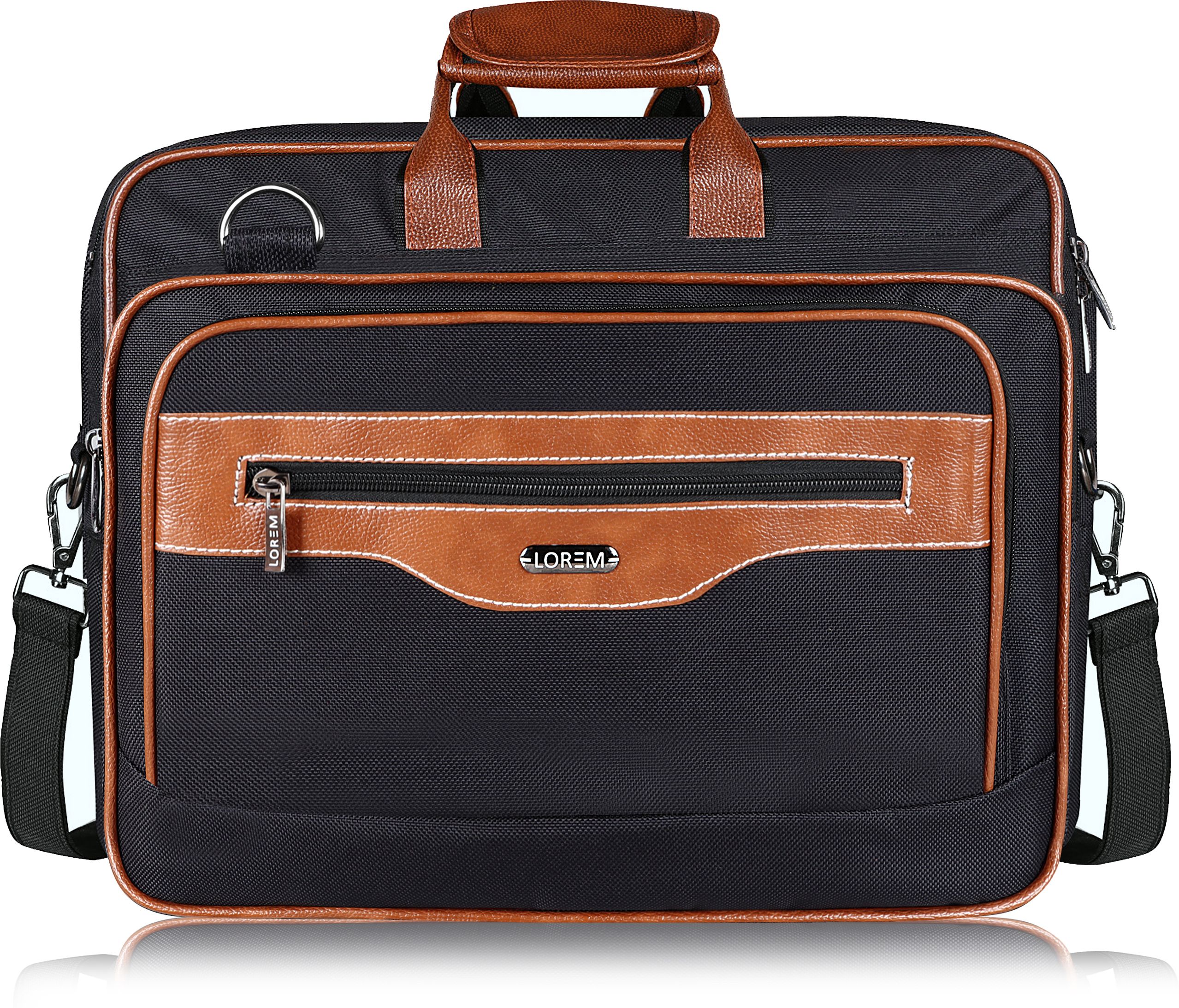 Black & Tan Color PVC Coated Fabric 28L Messenger Bag For Men BG109 Waterproof Messenger Bag-image-14