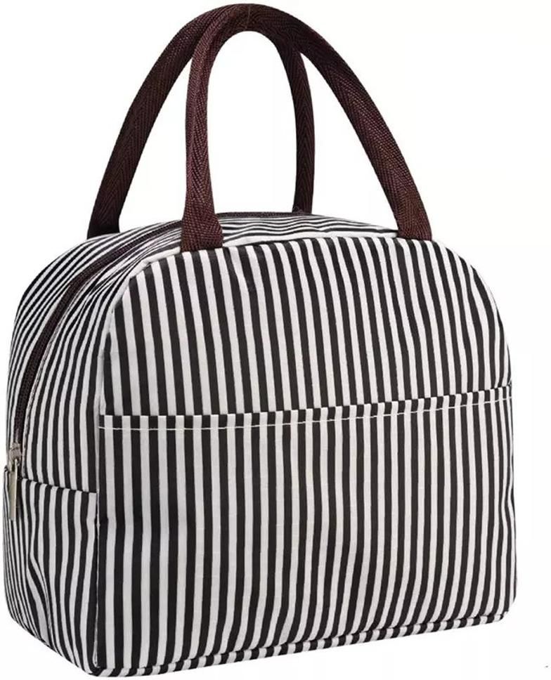 Travel Insulated Tiffin Hand Lunch Bag with Aluminum Foil Inner Cover Reusable Waterproof Lunch Bag-image-43