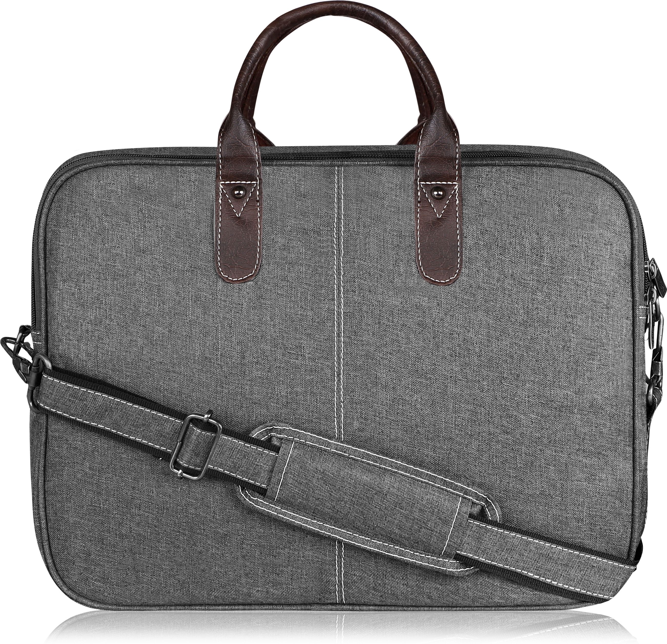 Grey Color Linen fabric 10L Messenger Bag For Men & Women BG73 Waterproof Messenger Bag-image-5