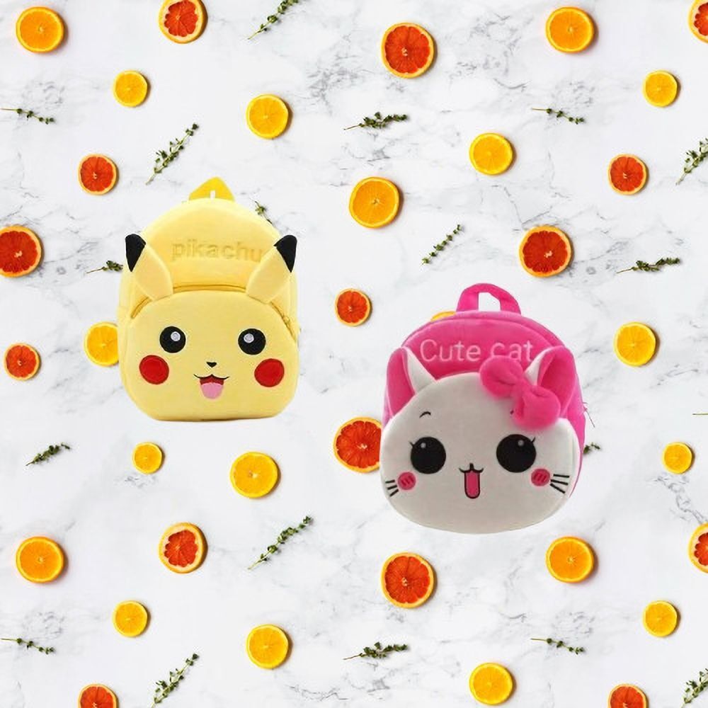 79B Kids School Lunch Bag Cute cat & Pikachu Combo Lunch Bag-image-37
