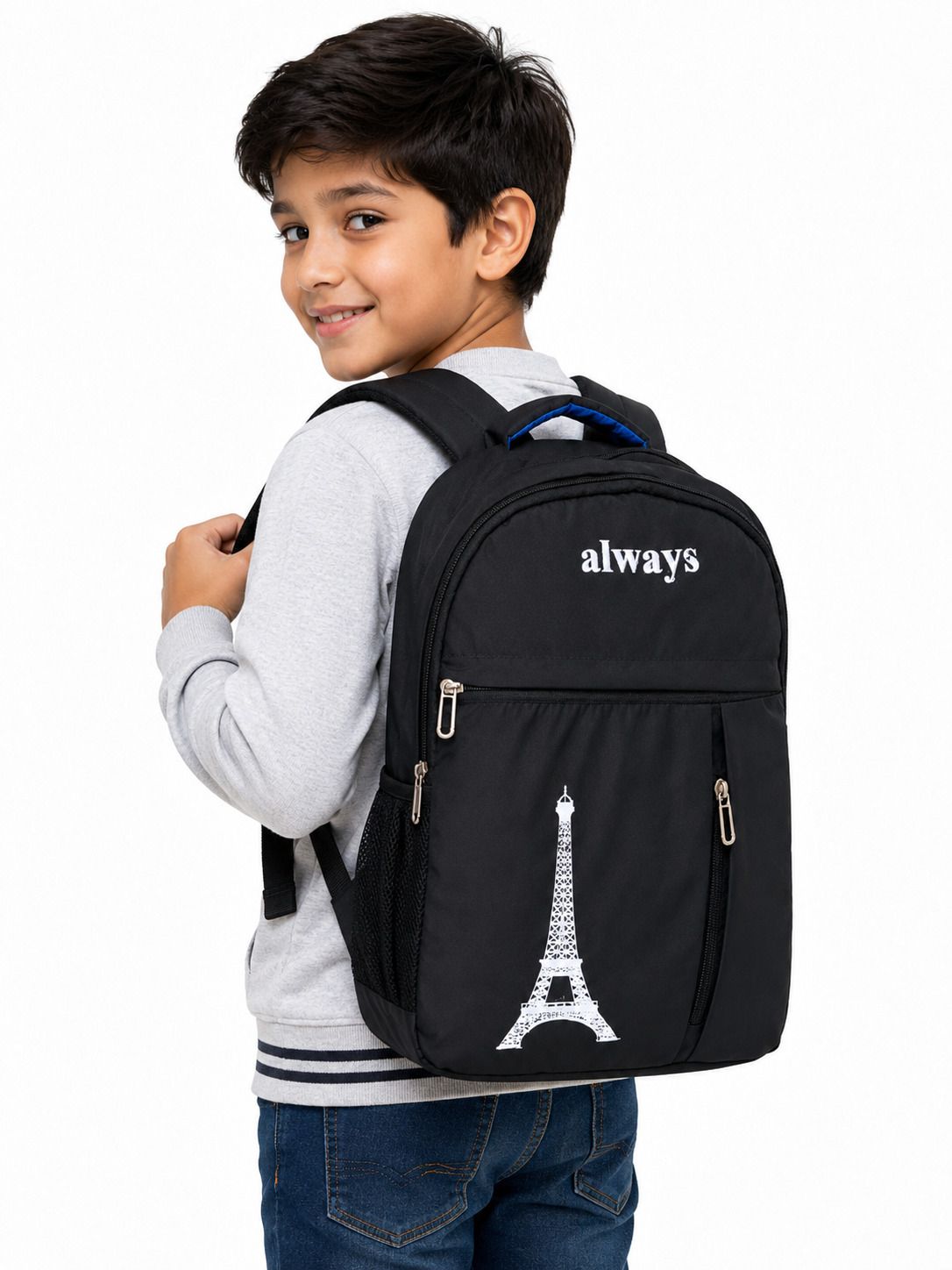 School Backpack for Boys (8–10 Years), 25L Water-Resistant Polyester Backpack-image-19