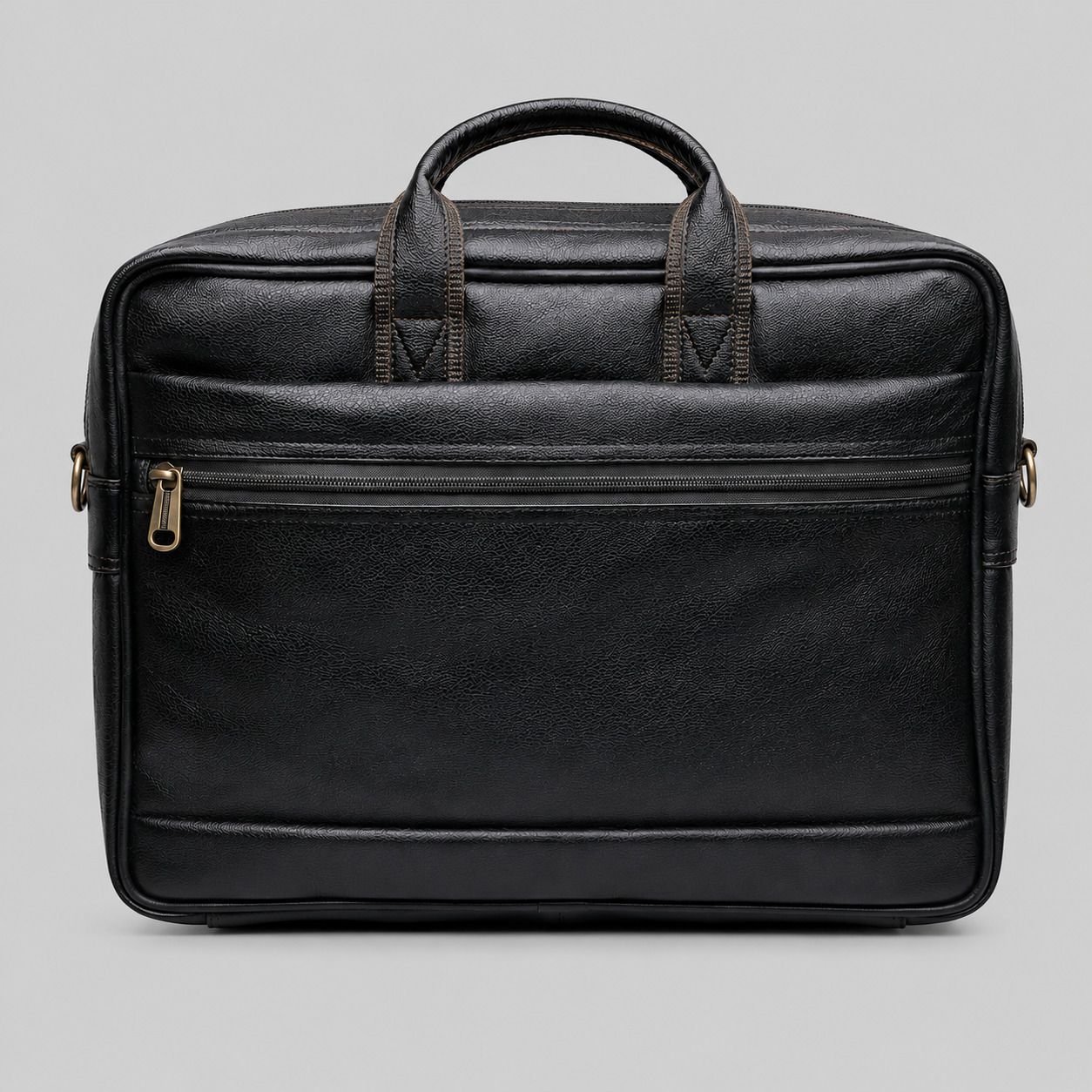 Executive Office Laptop Bag for Men | PU Leather Business Briefcase Waterproof Messenger Bag-image-22