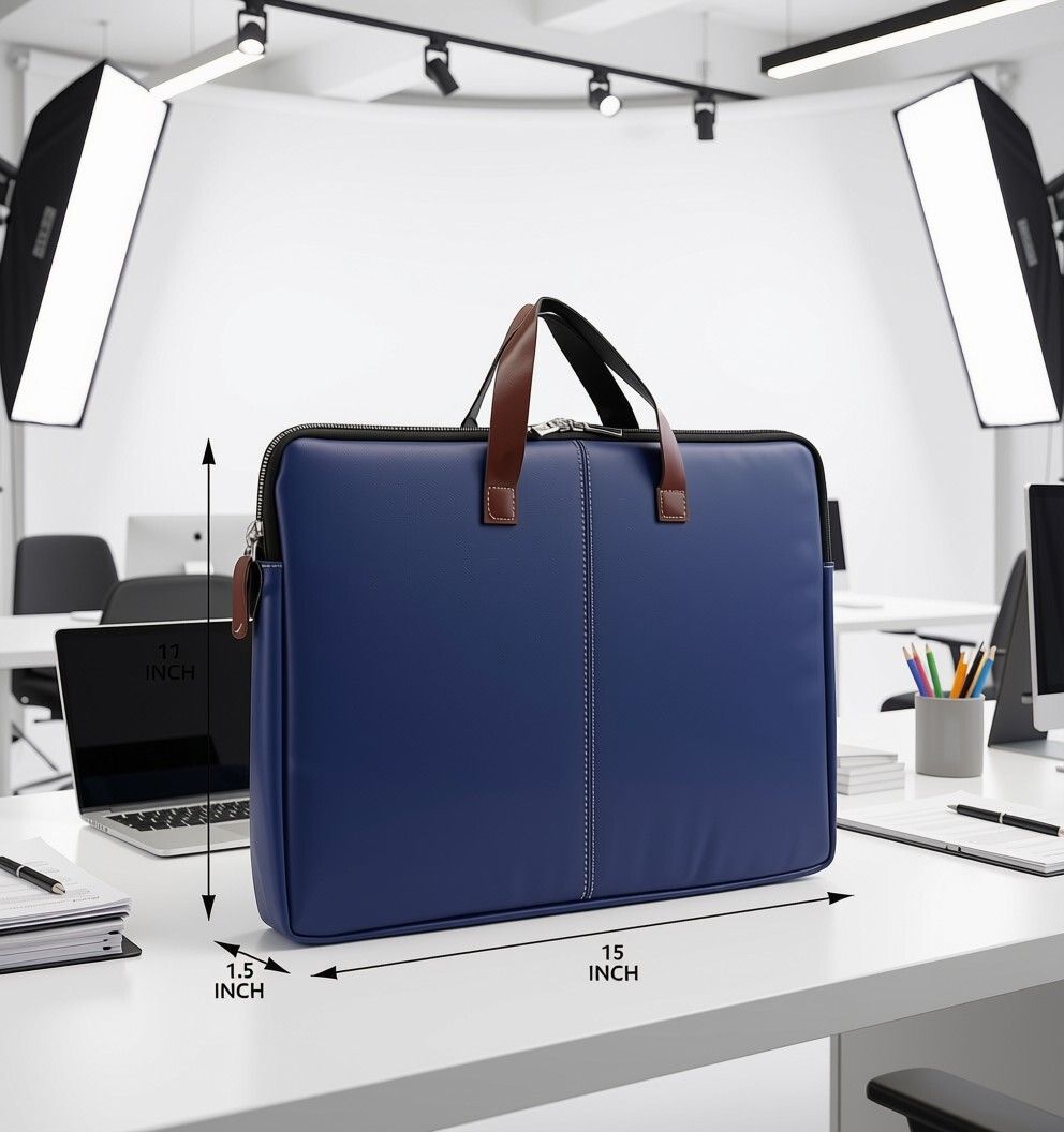 bagizmo Business Laptop Bag for 15.6 Inch Laptop PU Leather Waterproof Laptop Sleeve/Cover-picture-33