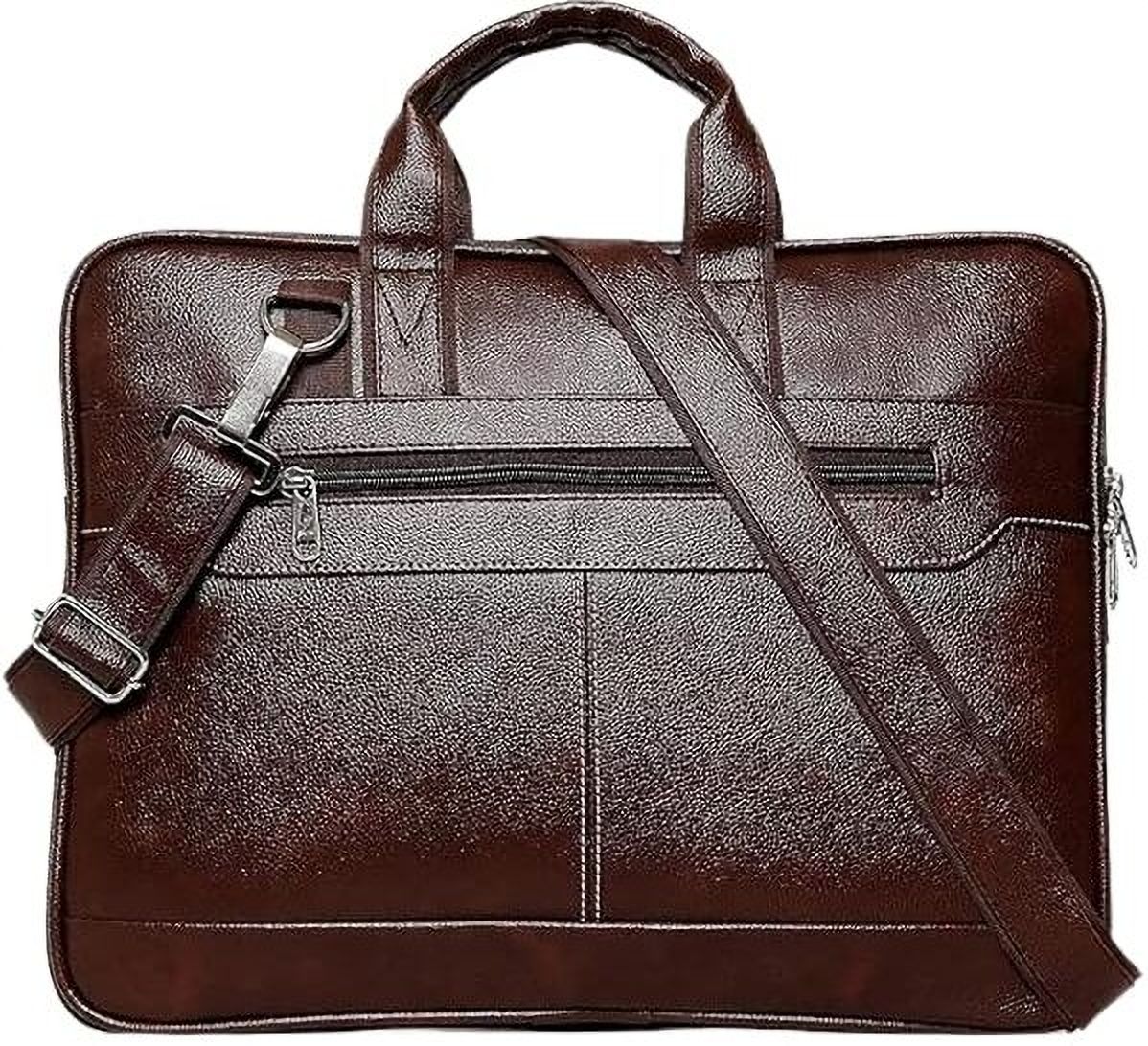 lipzie Synthetic Leather Laptop Messenger Bag for Men, Premium Satchel Waterproof Messenger Bag-picture-8