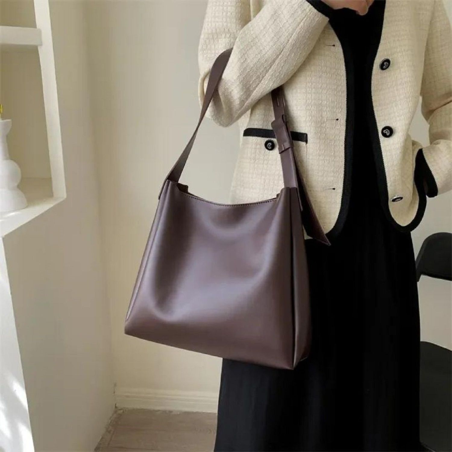 Women Brown Hand-held Bag-image-24