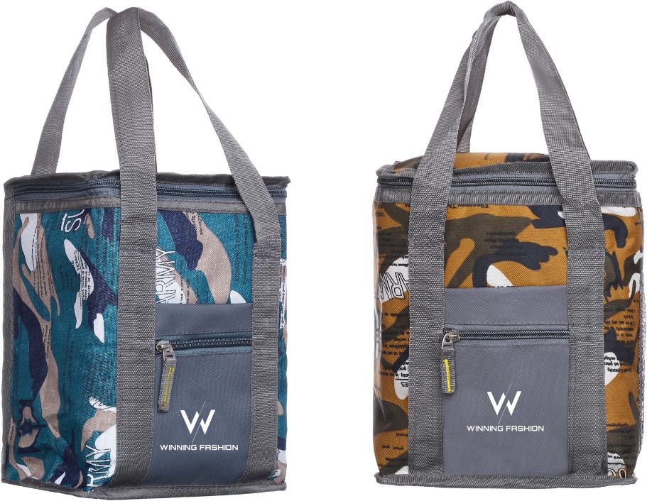 winning fashion Lunch Bag Combo Offer Pack Of 2 For School kids. College Office Waterproof Lunch Bag-picture-12