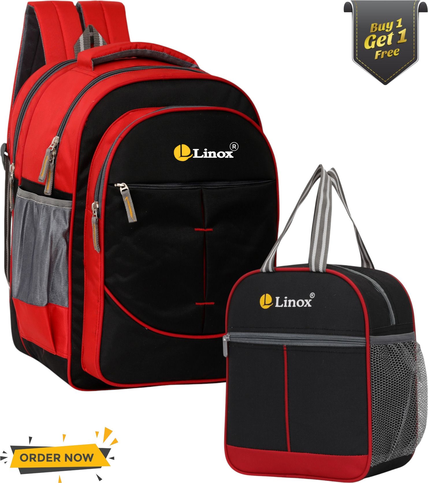 linox School bag with Lunch bag Class 1st to 5th Waterproof School Bag-picture-13