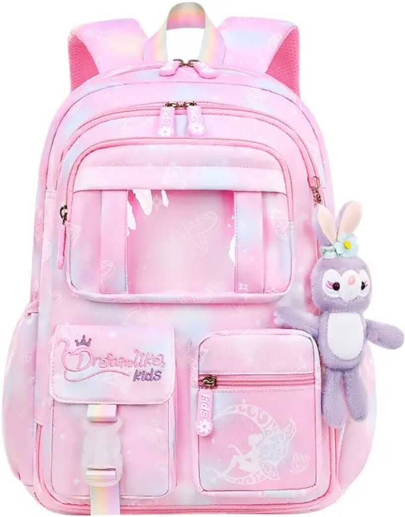 Cotton Candy Elite Girls Backpack Durable & Spacious School Bag (Age 7-11Y) Waterproof School Bag-image-5