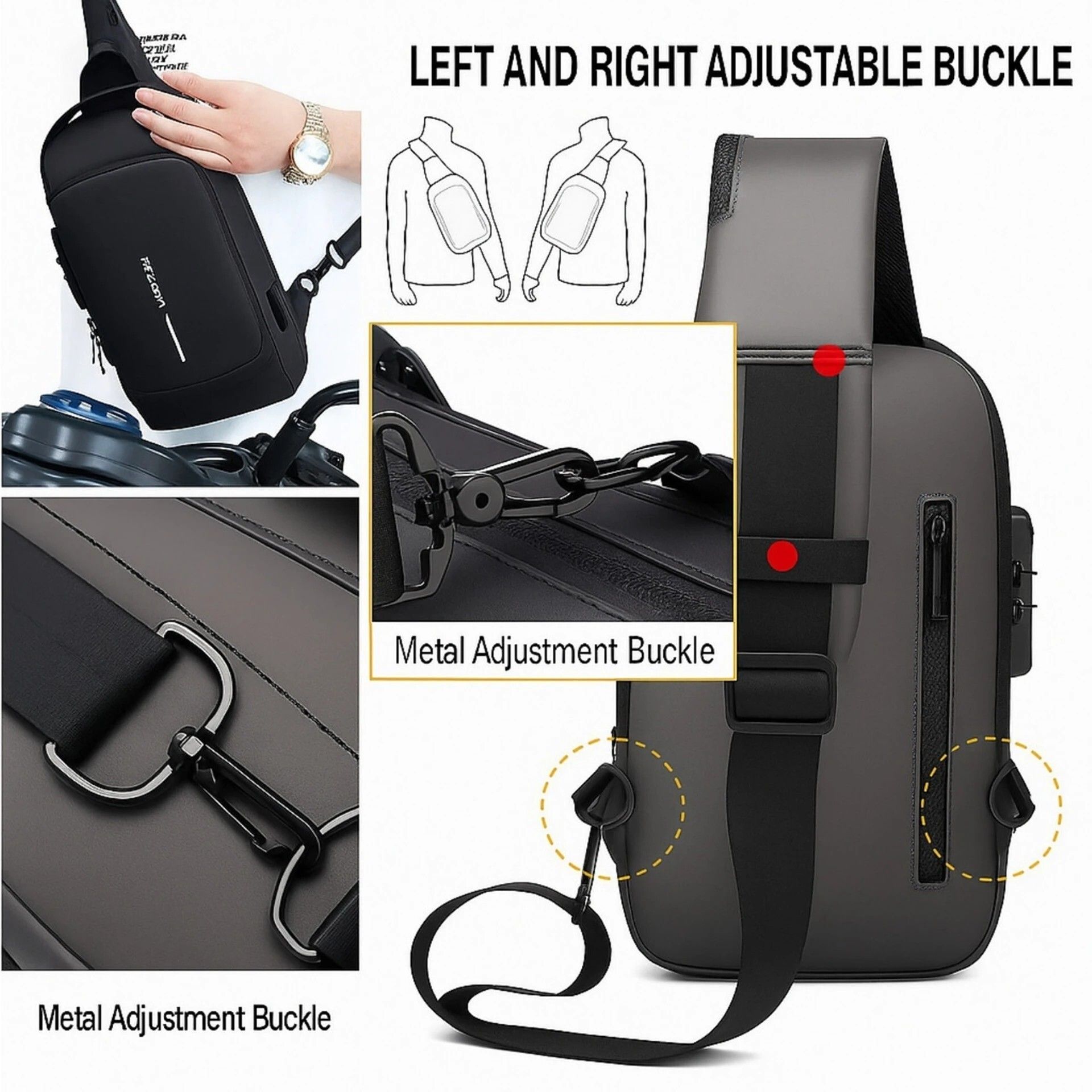 lynacz original Stylish Single Shoulder Sling Backpack for Men and Women Backpack-picture-42