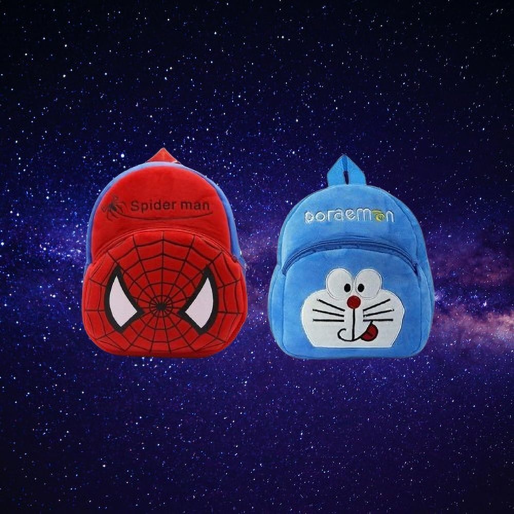 avianna 116B Kids School Lunch Bag Doremon & Spider Red Combo Lunch Bag-picture-2