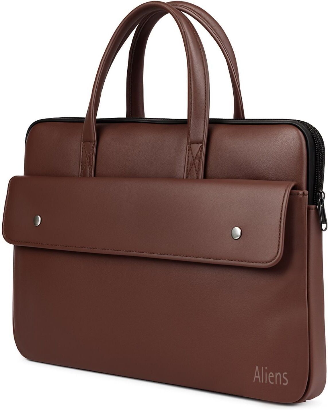13.3" Premium Vegan Leather Laptop Sleeve Bag for laptop, macbook, tablet, ipad Waterproof Laptop Sleeve/Cover-image-36
