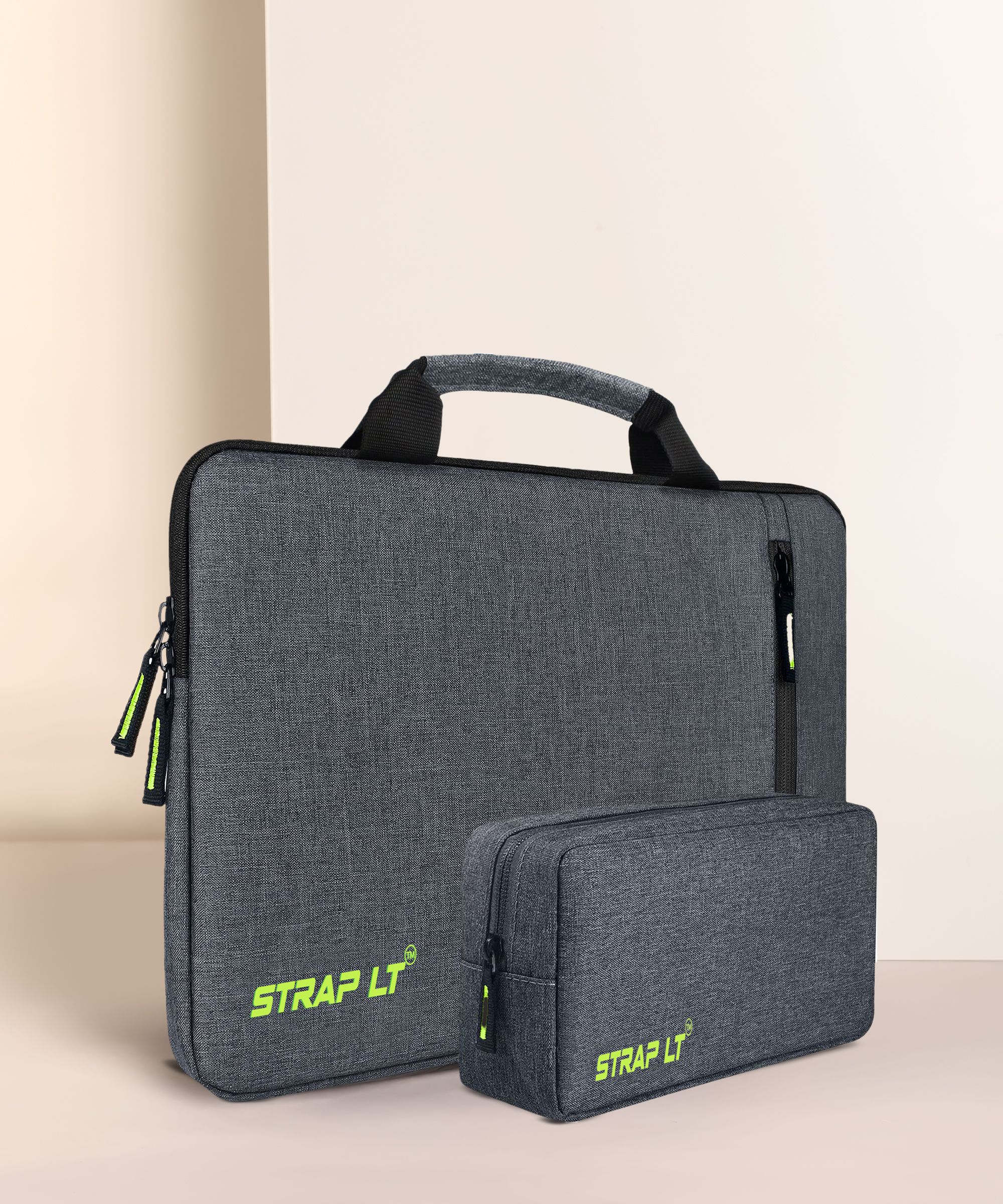 straplt Laptop Sleeve With Pouch Case Cover for 15.6-16 Inch With Handle, Waterproof Laptop Sleeve/Cover-picture-29