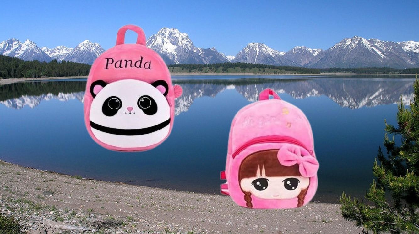dystaarfit 112B Kids School Lunch Bag Hi Girls & Panda Pink Combo School Bag-picture-10