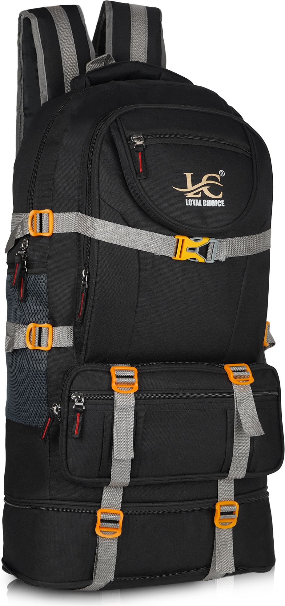 loyal choice Travel for Outdoor Sport HikiIng bag Waterproof Backpack (Grey, 75 L) Rucksack - 75 L-picture-42
