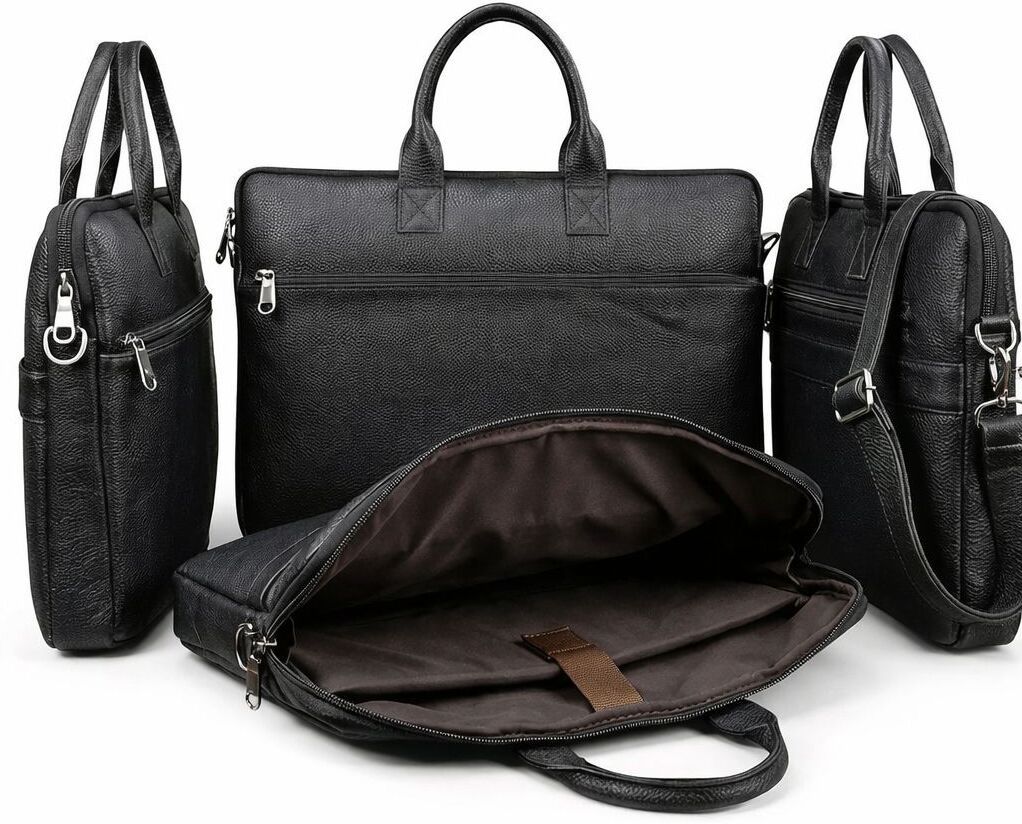 Executive Leather laptop bag Messenger Bag-image-41