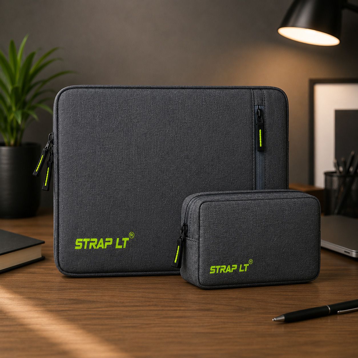 Laptop Case Cover Pro,With Charger Pouch Case Waterproof Laptop Sleeve/Cover-image-35