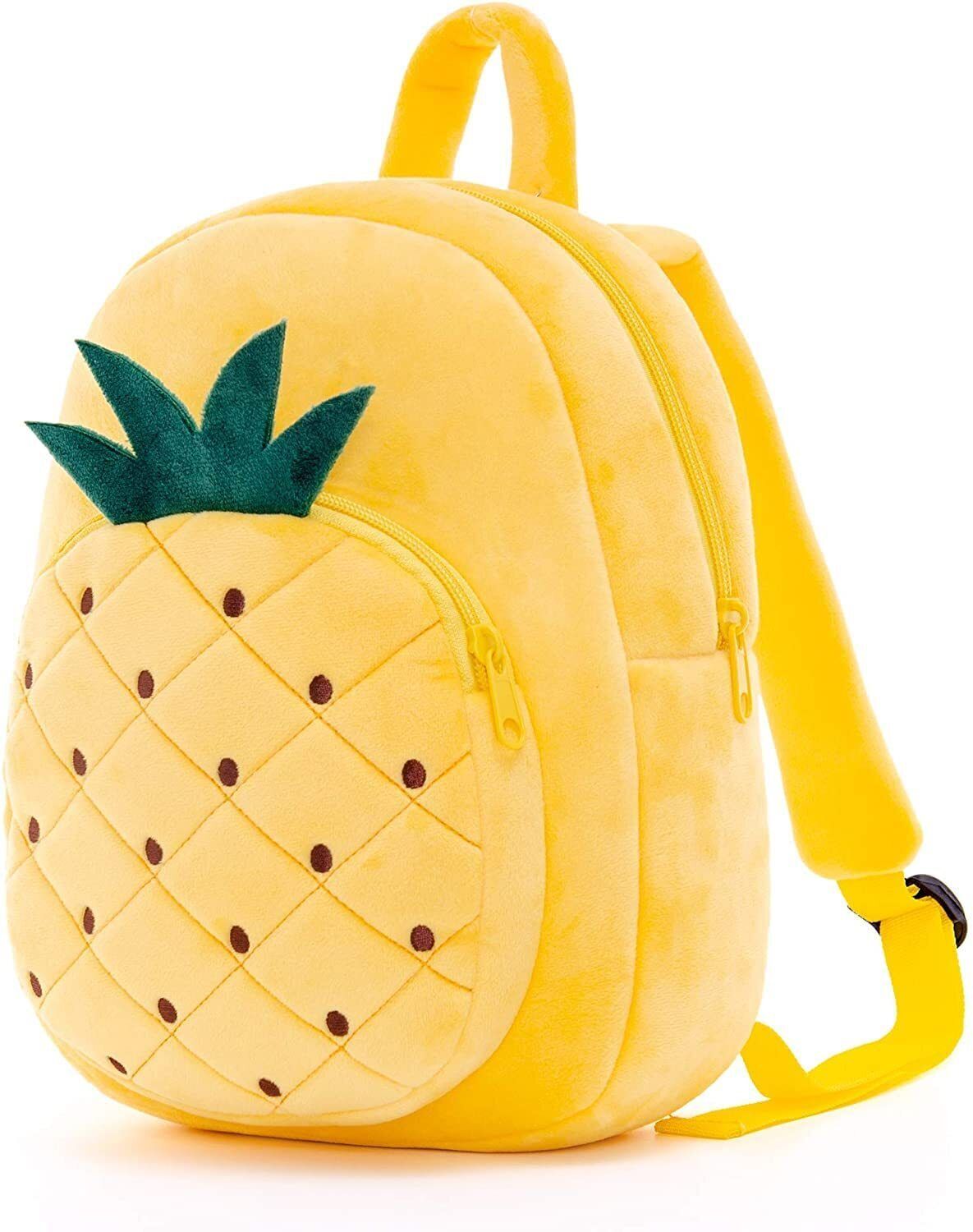 Pineapple Toddler School Bag Plush Bag Kids Bag for 2 to 5 year Child (10 L) School Bag