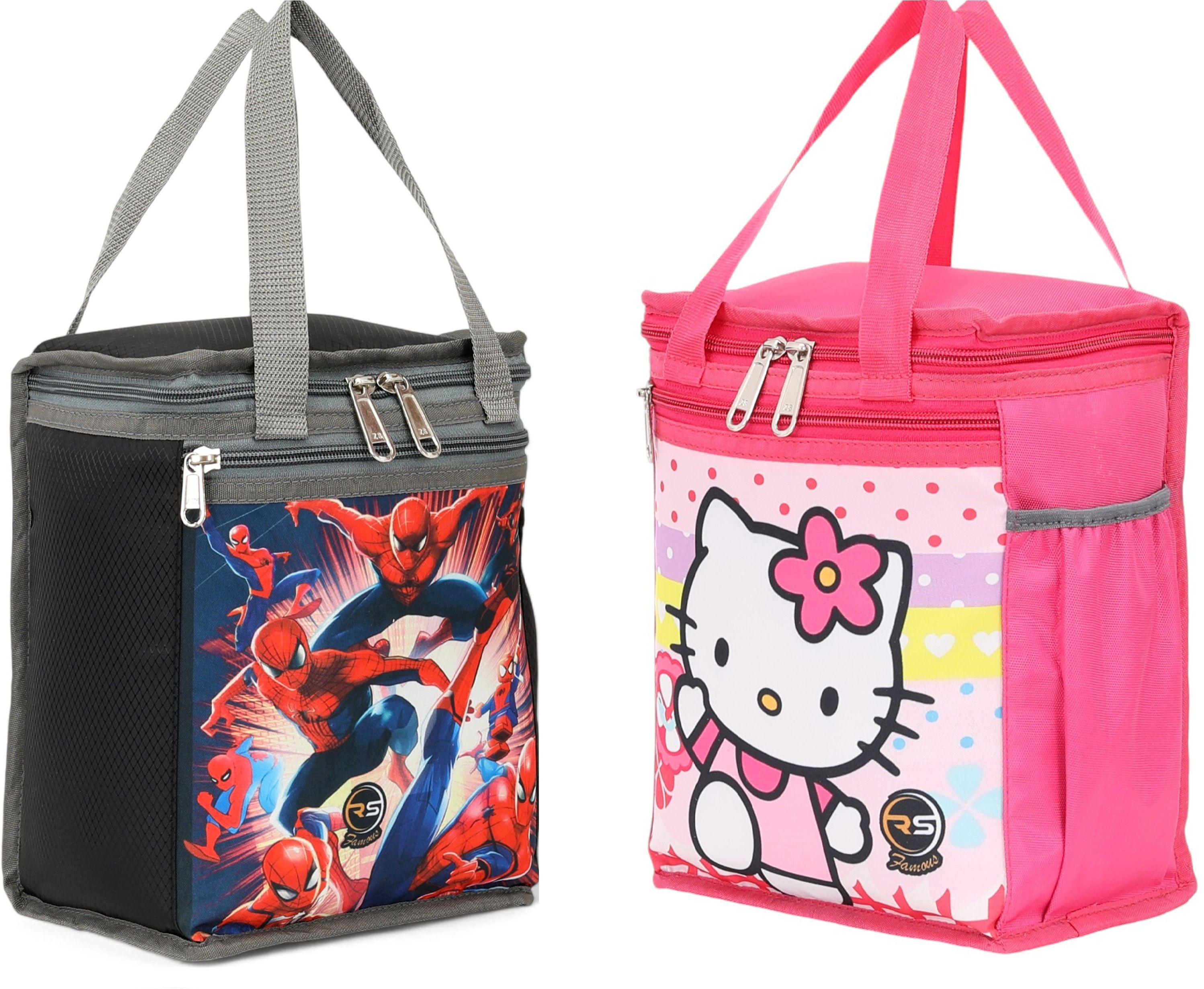urban hub lunch bag combo for both Boys & Girls Tiffin bags For school (pack of 2) Waterproof Lunch Bag-picture-27
