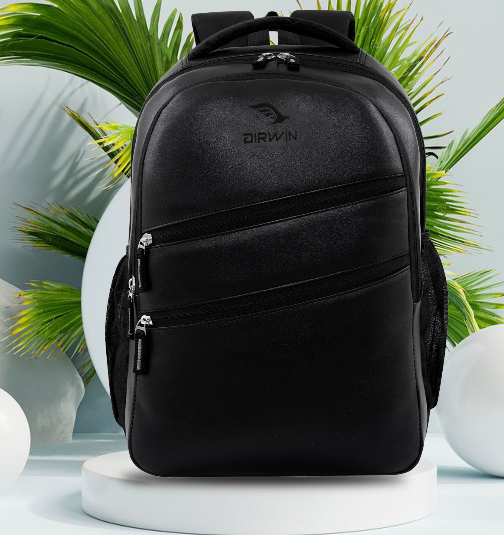 Leather Backpacks Unisex Bags Office/School/College/Business FOR MEN & WOMEN Waterproof School Bag-image-1