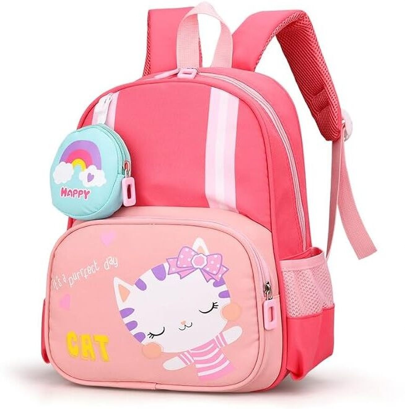 syga Kitten Design with Coin Purse for Preschool and Kindergarten Students, Waterproof School Bag-picture-47