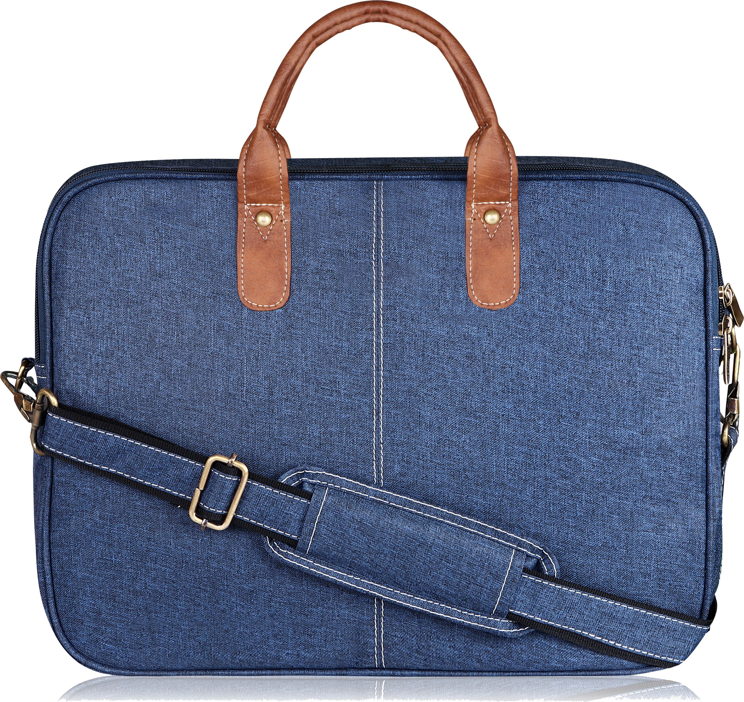 Blue Color Linen fabric 10L Messenger Bag For Men & Women BG74 Waterproof Messenger Bag-image-6